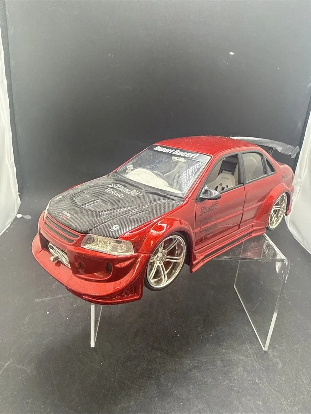 Jada Import Racer 1:24 Mitsubishi Lancer Evolution Diecast Red Veilside Evo RHD